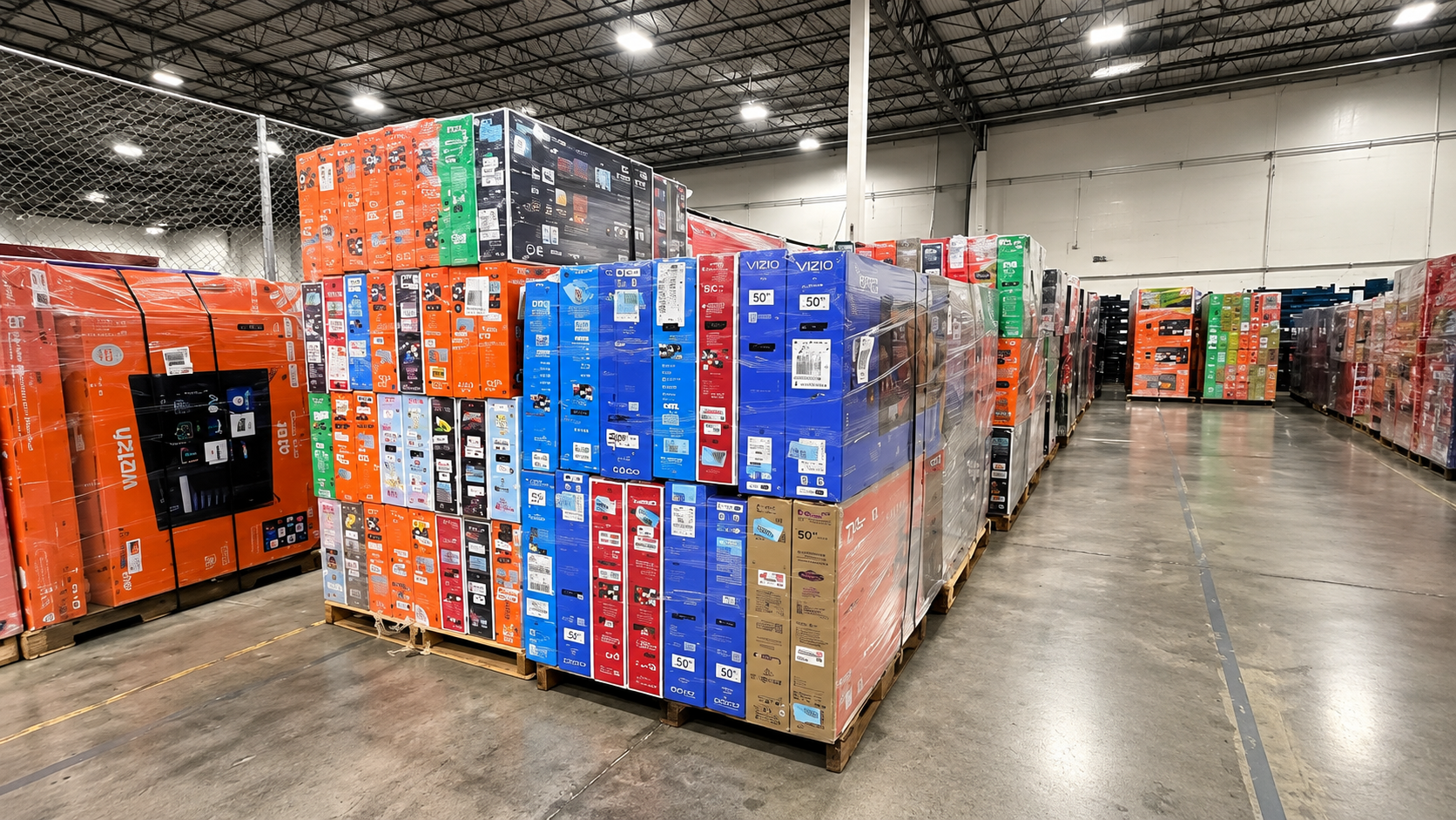 Pallets in Warehouse